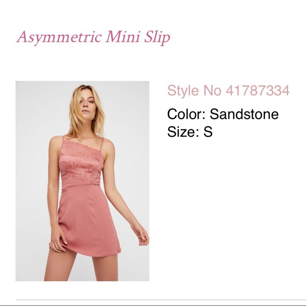 FREE PEOPLE size S asymmetric mini dress